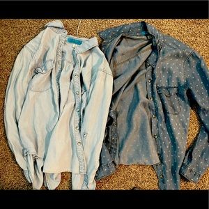 Denim wash shirt